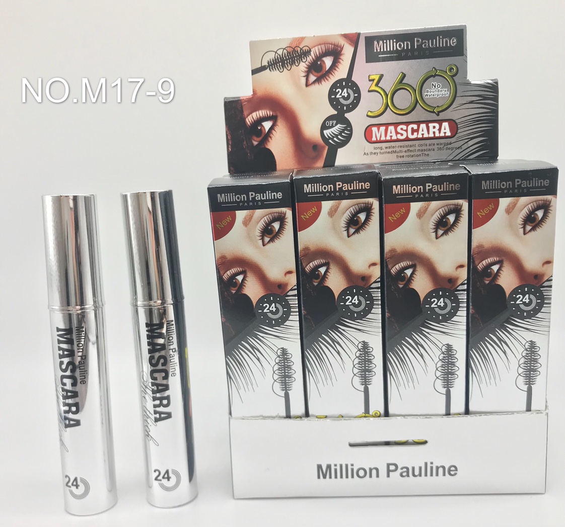Brush heavy mascara with gel