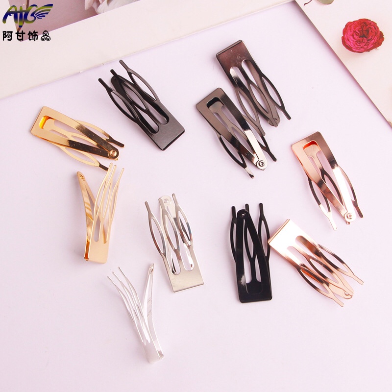 跨境爆款发夹bb夹一字夹发饰头饰盘发卡碎发刘海边夹头饰品批发白底实物图