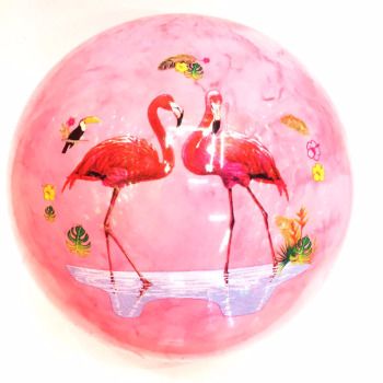 Inflatable sticker ball Cloud Flamingo ball toy ball movement bead light sticker ball pattern full figure