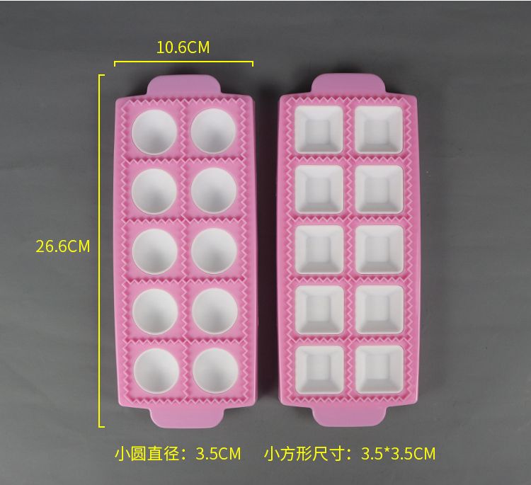 10PC square Italian dumpling molds, fondant cake decorations, new DIY baking tools details Picture