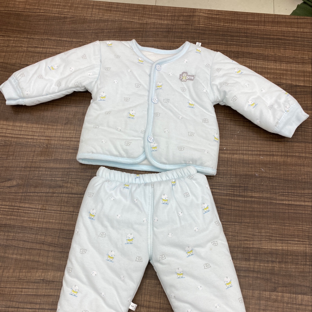 Xinbaoyuan Spring and autumn pure Antarctic cotton button-down red pure cotton baby clothes for newborns