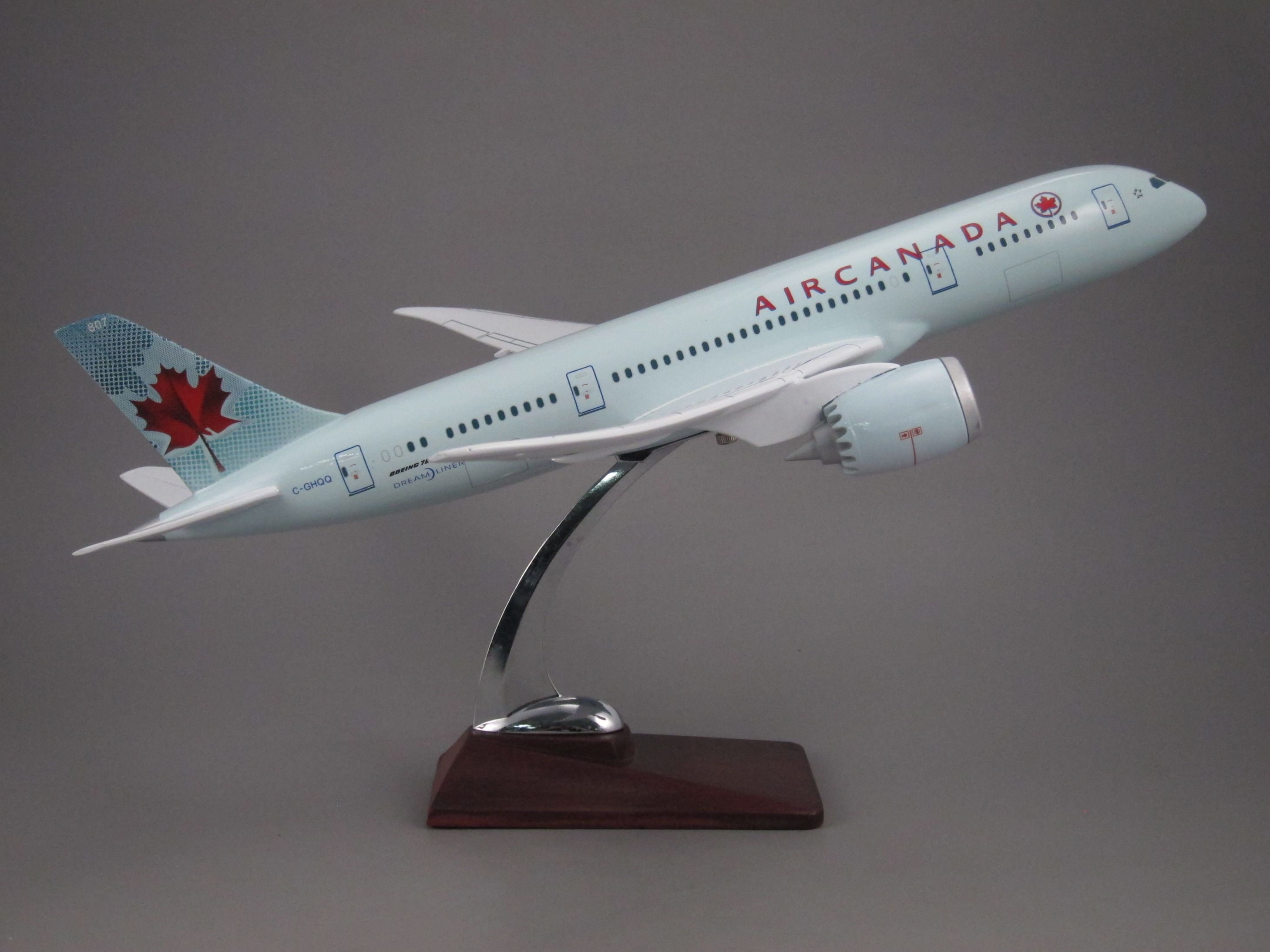 飞机模型（加拿大航空B787老涂装）仿真飞机模型合成树脂飞机模型详情图2