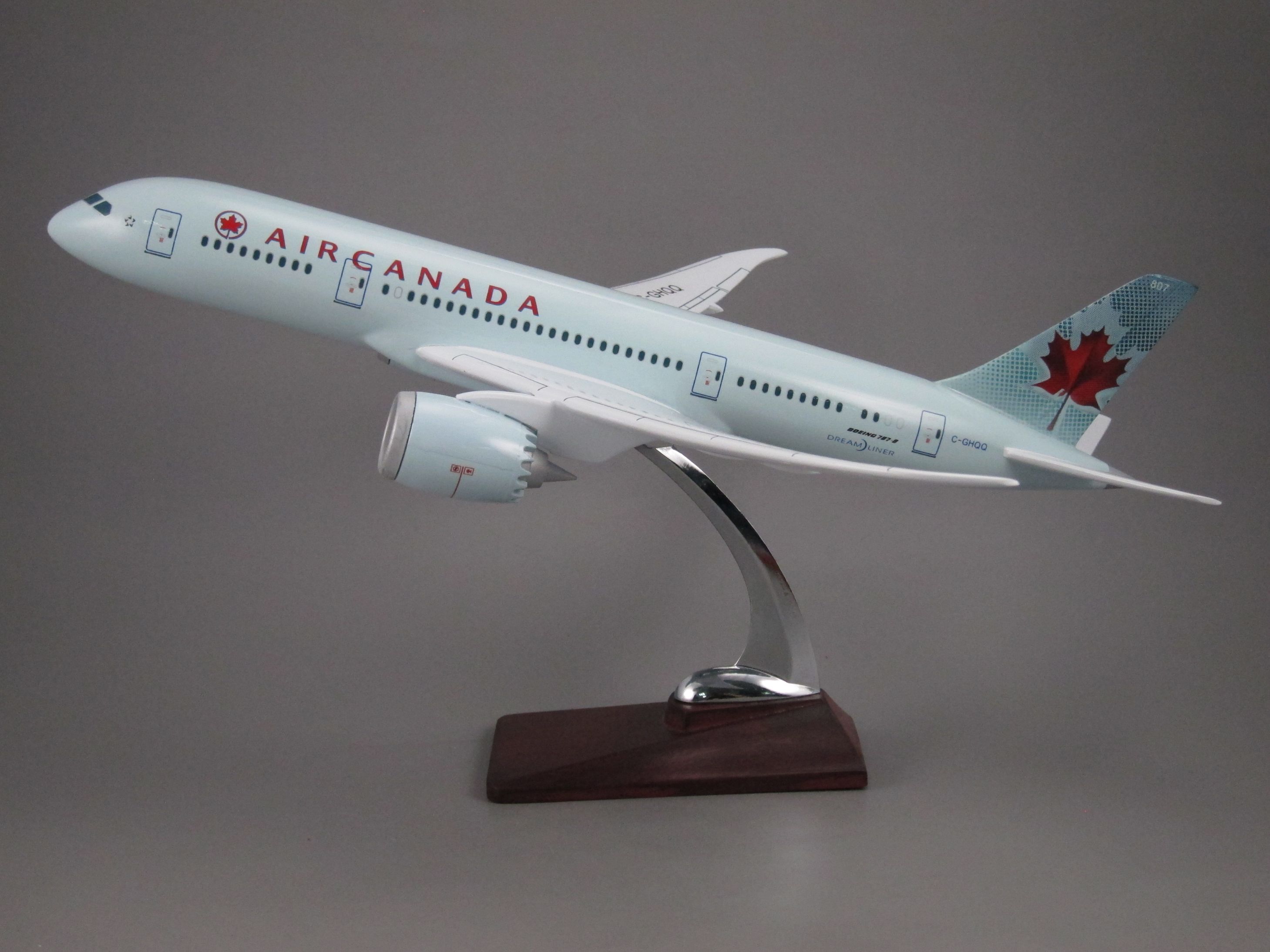 飞机模型（加拿大航空B787老涂装）仿真飞机模型合成树脂飞机模型详情图1