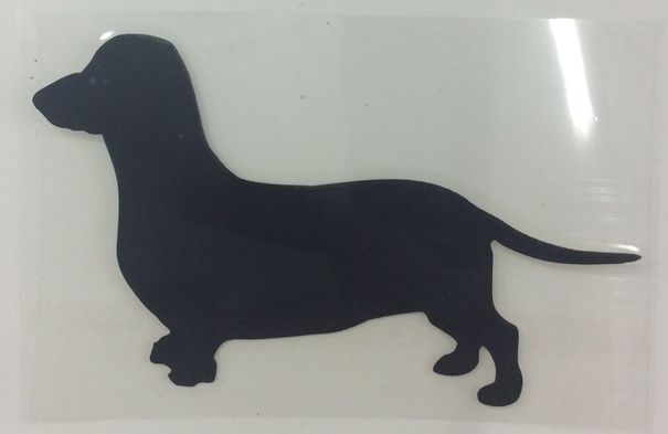 汽车车贴 短腿狗