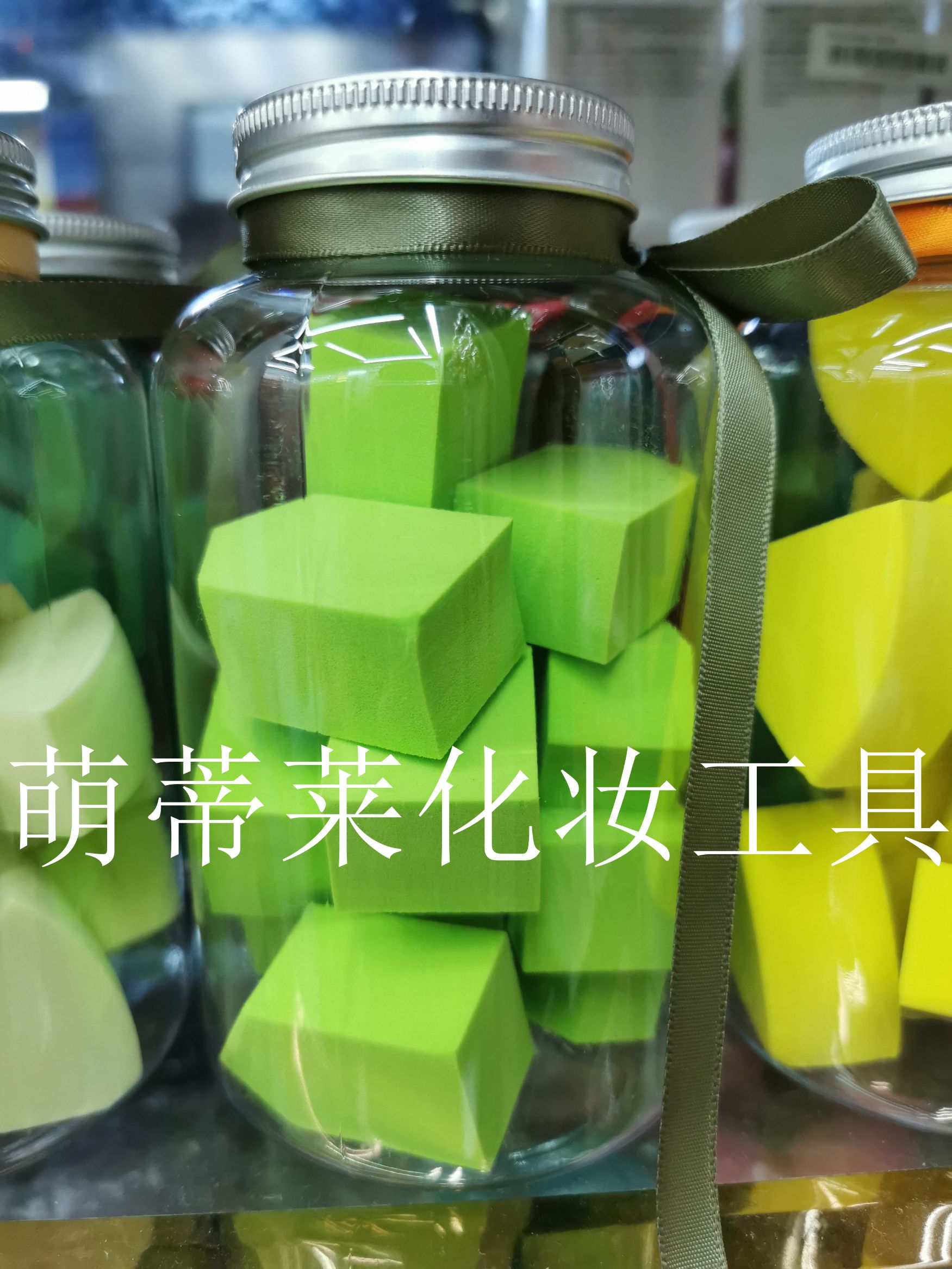 Hydrophilic room-shaped powder puff, bucket powder puff, becomes larger when exposed to water, factory direct sales