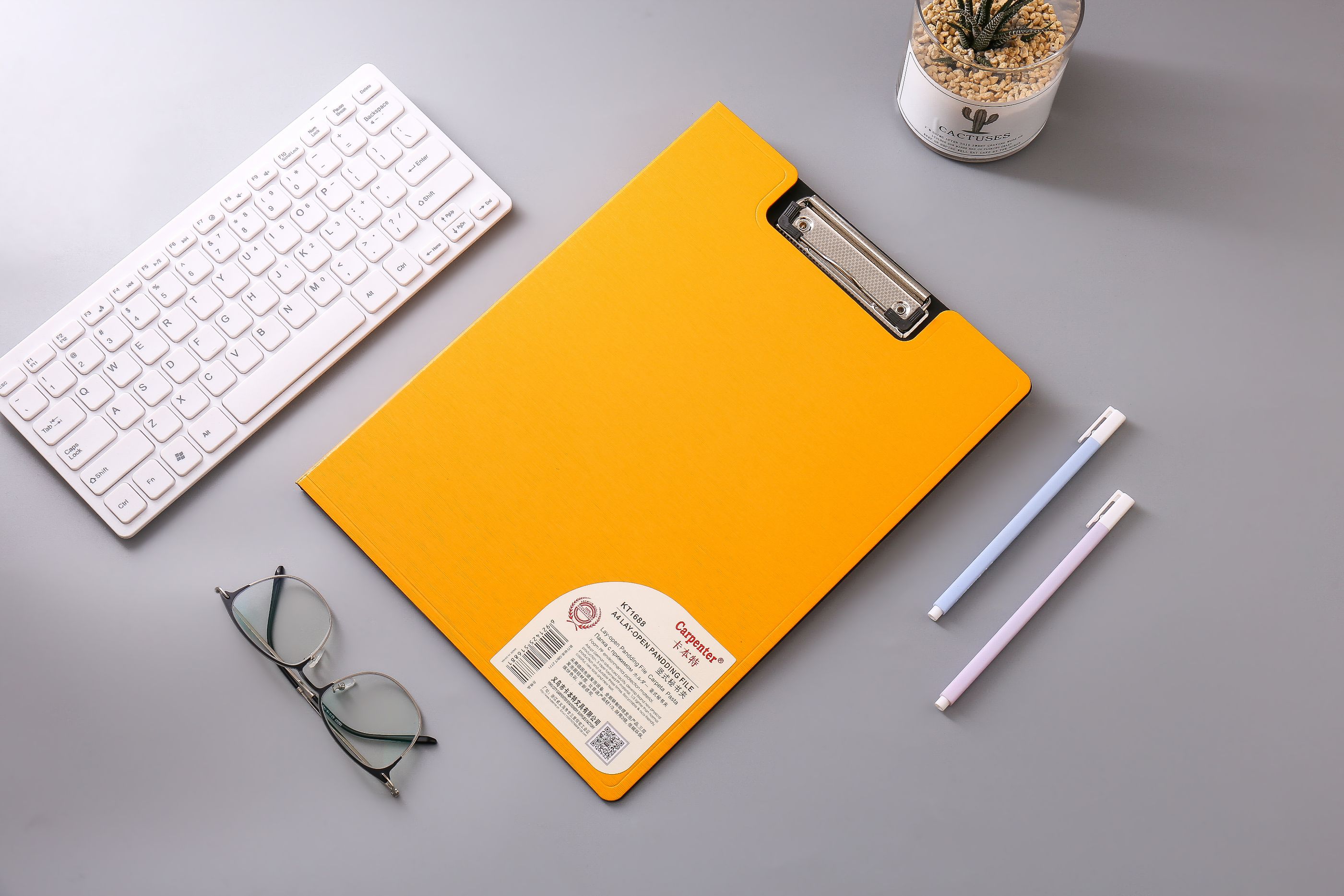 Self - produced self - selling vertical folder pad writing folder menu clip paper clamp clipboard secretary clip