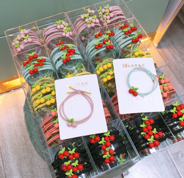 Cherry color simple rubber band Tenxuan thumbnail