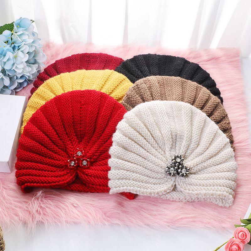 欧美仿羊绒印度帽穆斯林帽子毛线针织帽套头帽波西米亚包头帽06详情图2