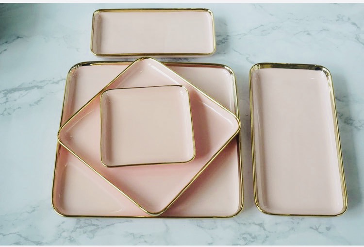 祖母绿 网红蛋糕盘 点心盘 牛排详情图9