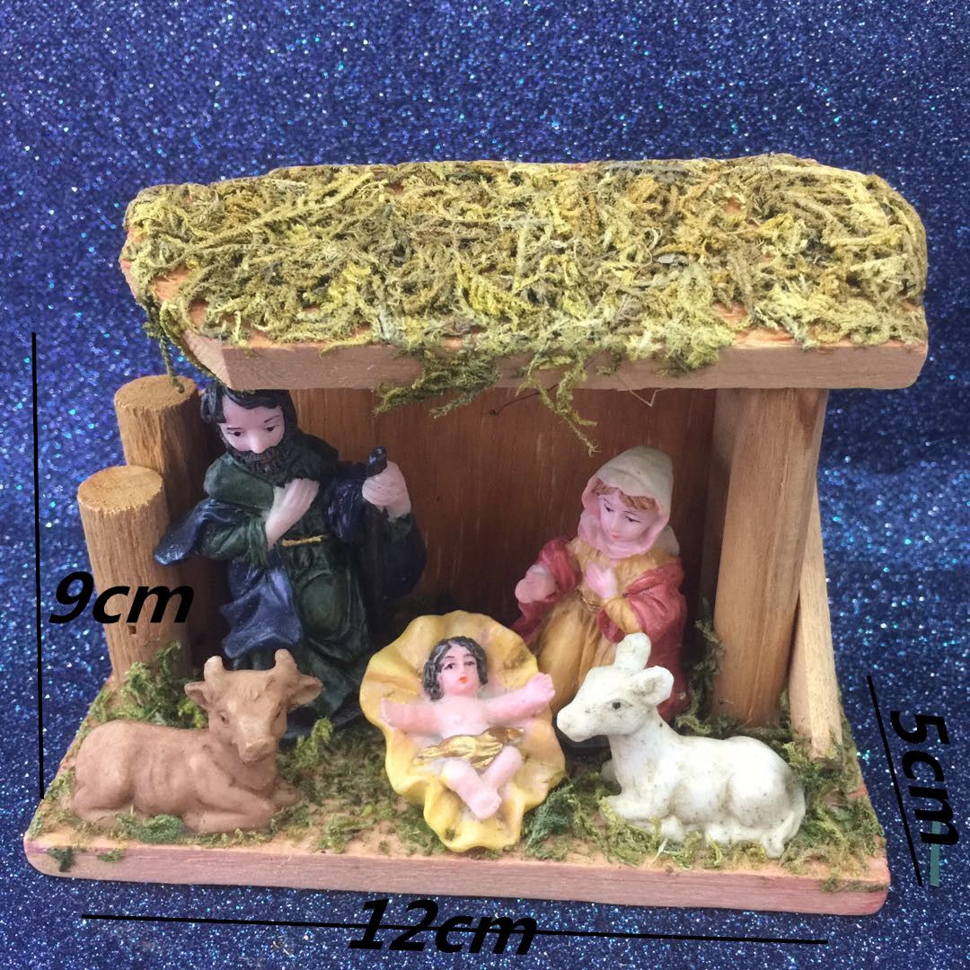 European-style resin handicrafts for foreign trade, decorative ornaments for Jesus Church, figure psychological sand table decoration techniques