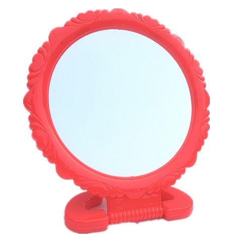 Old lace vanity mirror table small mirror simple folding makeup portable princess mirror