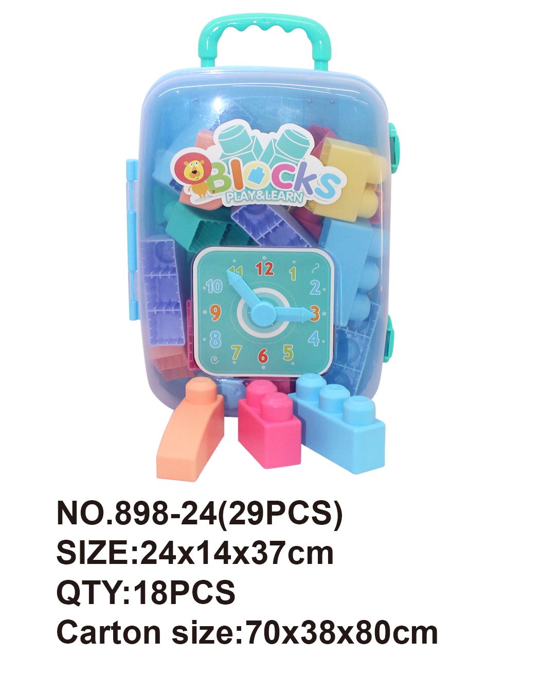 29 pieces of soft rubber building blocks full figure