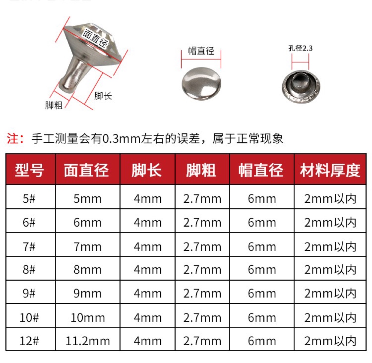 Class A Diamond-Glass Diamond-Fashion Diy Jewelry Diamond-Tube Diamond-Rivet Gold Silver Copper Edge Diamond-Nail Stainless Steel Cap details Picture