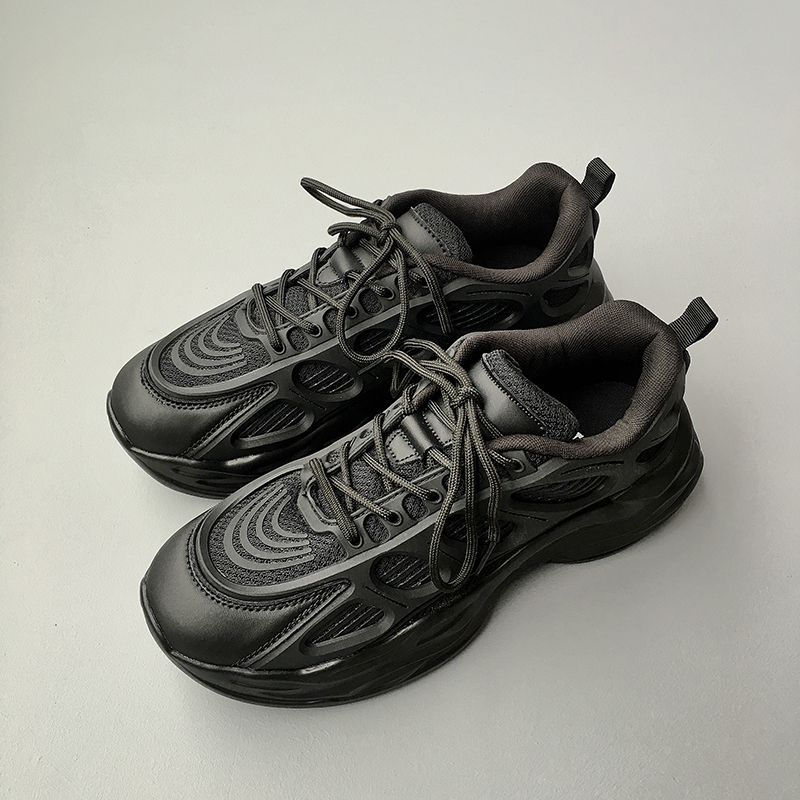 Daddy Shoes Female Summer Spring New Thick Sole Inside Increase Women's Shoes Mesh Surface Breathable Network Red Casual Sports Shoes Daddy Shoes Female Summer full figure