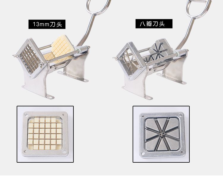 Horizontal French fries machine, manual French fries cutter, strip and block cutter, fruit and vegetable strip cutter detail image 8