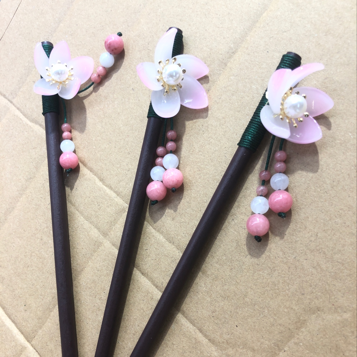 汉服配饰古装头饰荷花爆款