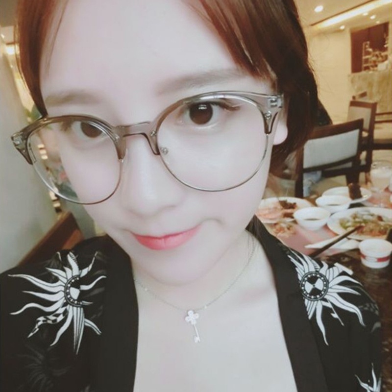 Half-frame metal spectacle frames for both men and women details Picture