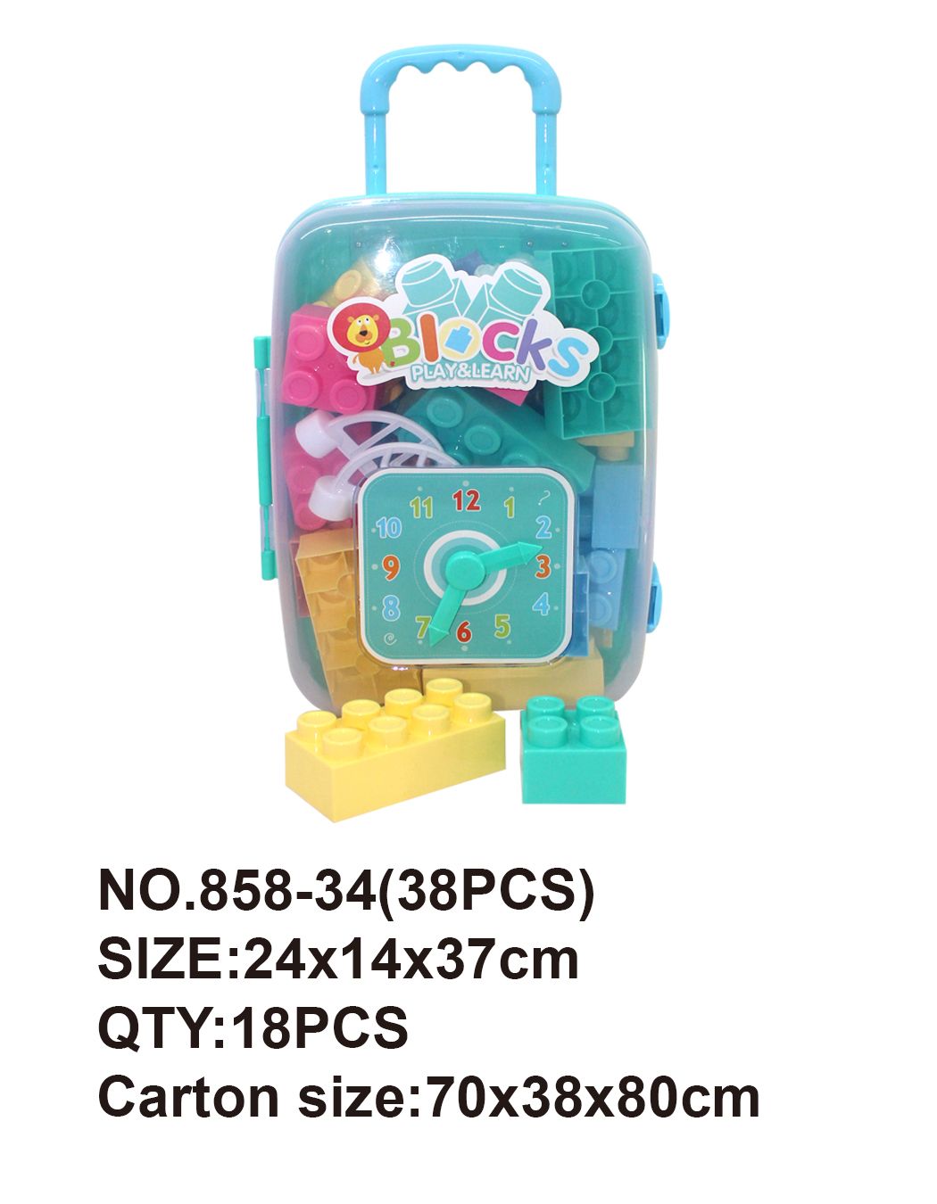 38 pieces of new puzzle building blocks full figure