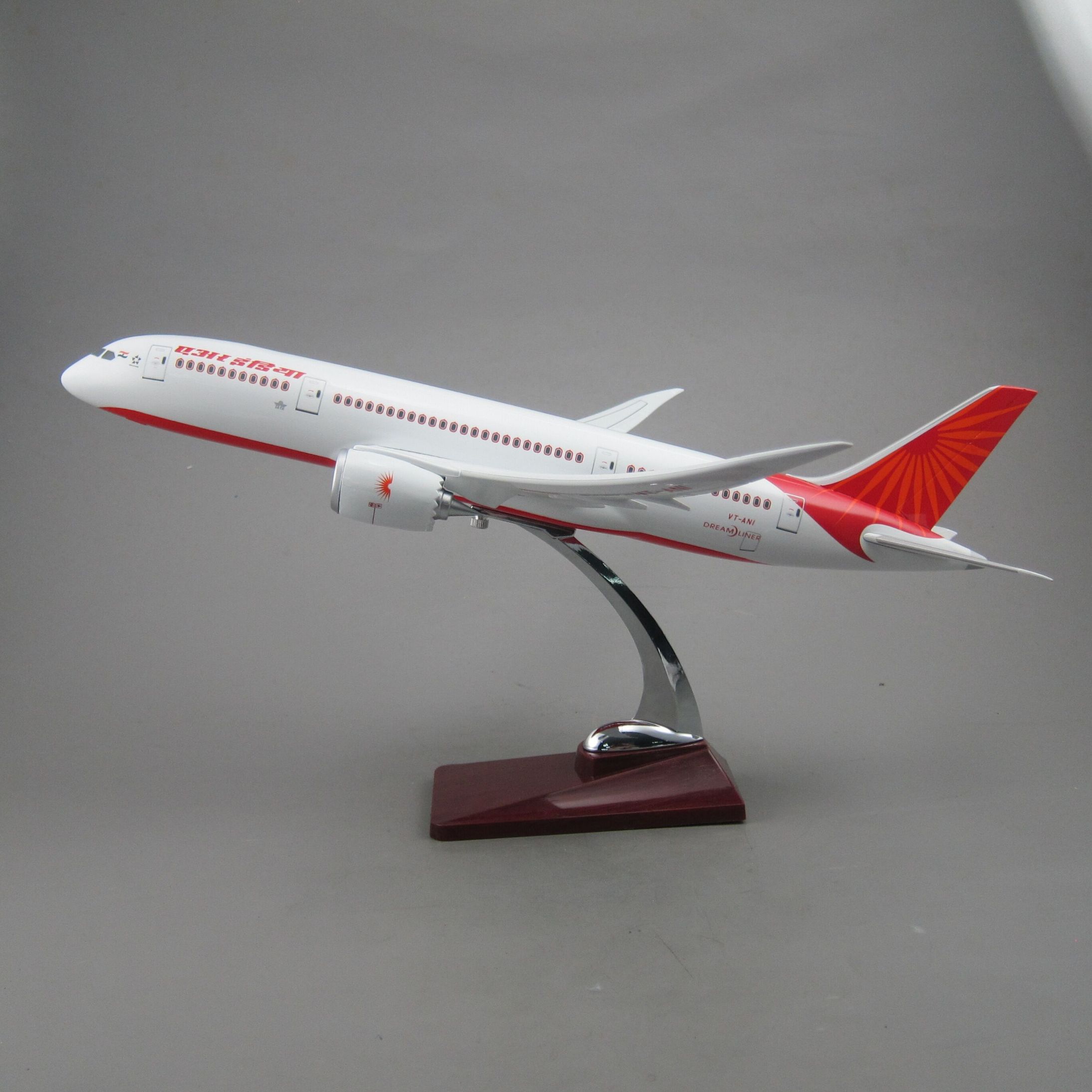 Aircraft model (Air India B787) simulation aircraft model synthetic resin aircraft model