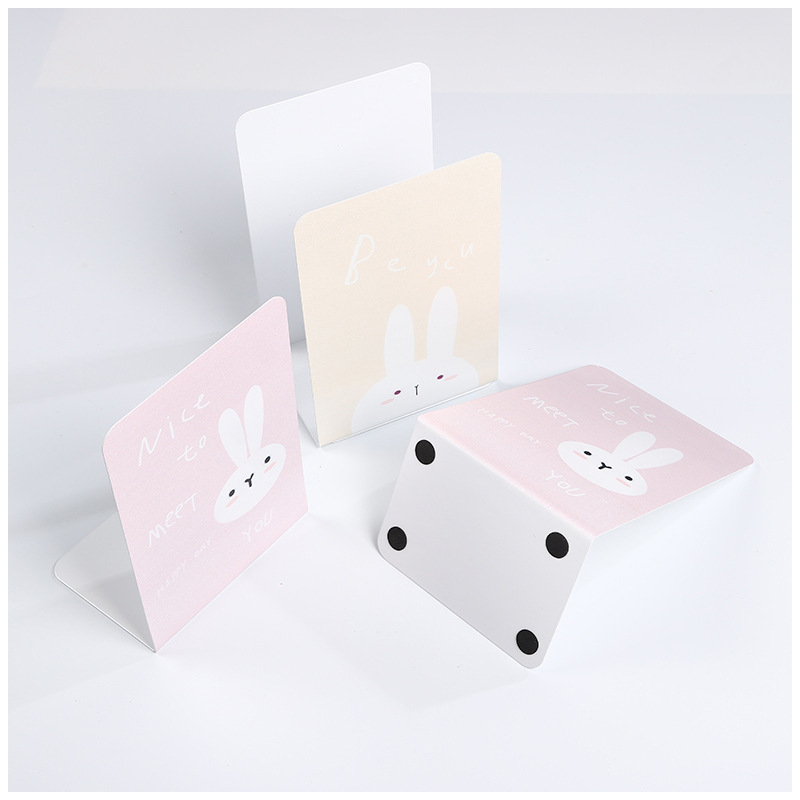 Multicolored cartoon rabbit ear printed bookstand details Picture