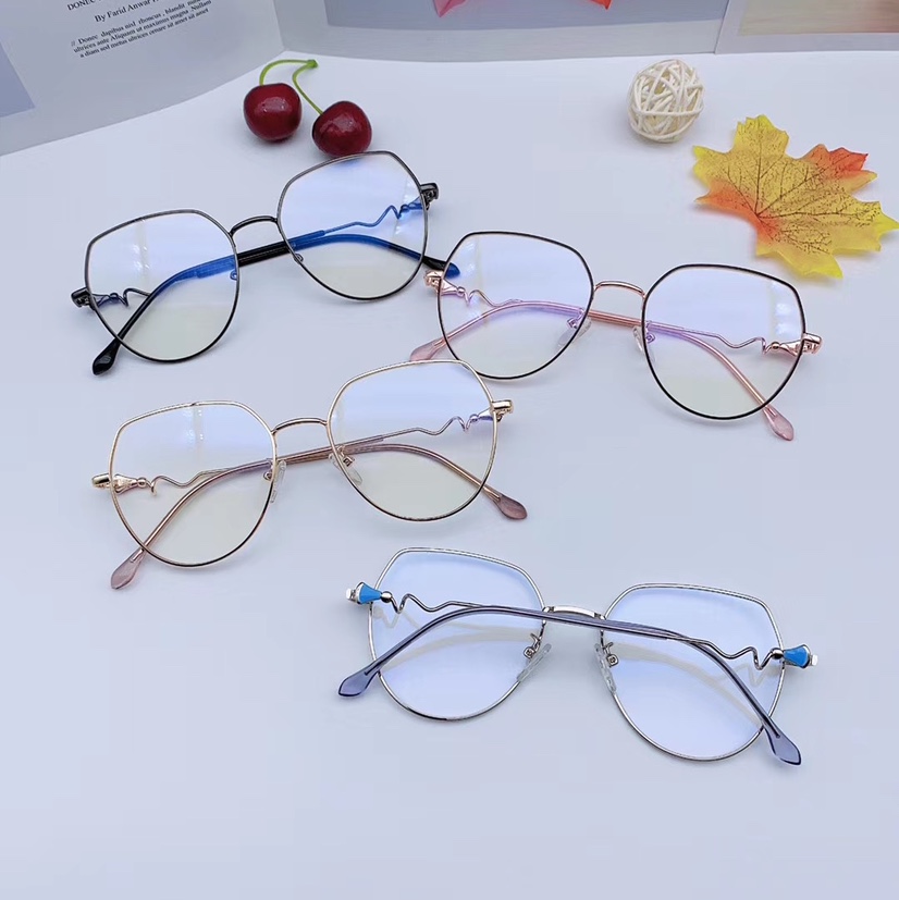 Individual mirror leg metal thin frame round frame flat mirror
