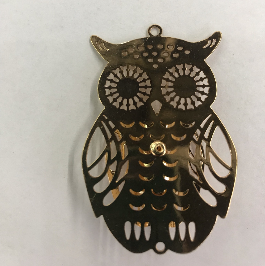 飞特电脑片饰品 厂家直销 欧美时尚潮流 猫头鹰立体3件套镀金 耳环 耳坠 项链 手镯 书签 铜配件