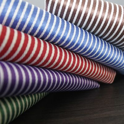 2020 new striped waterproof tablecloth fabric, yarn-woven striped fabric, apron, tablecloth and bag fabric details Picture