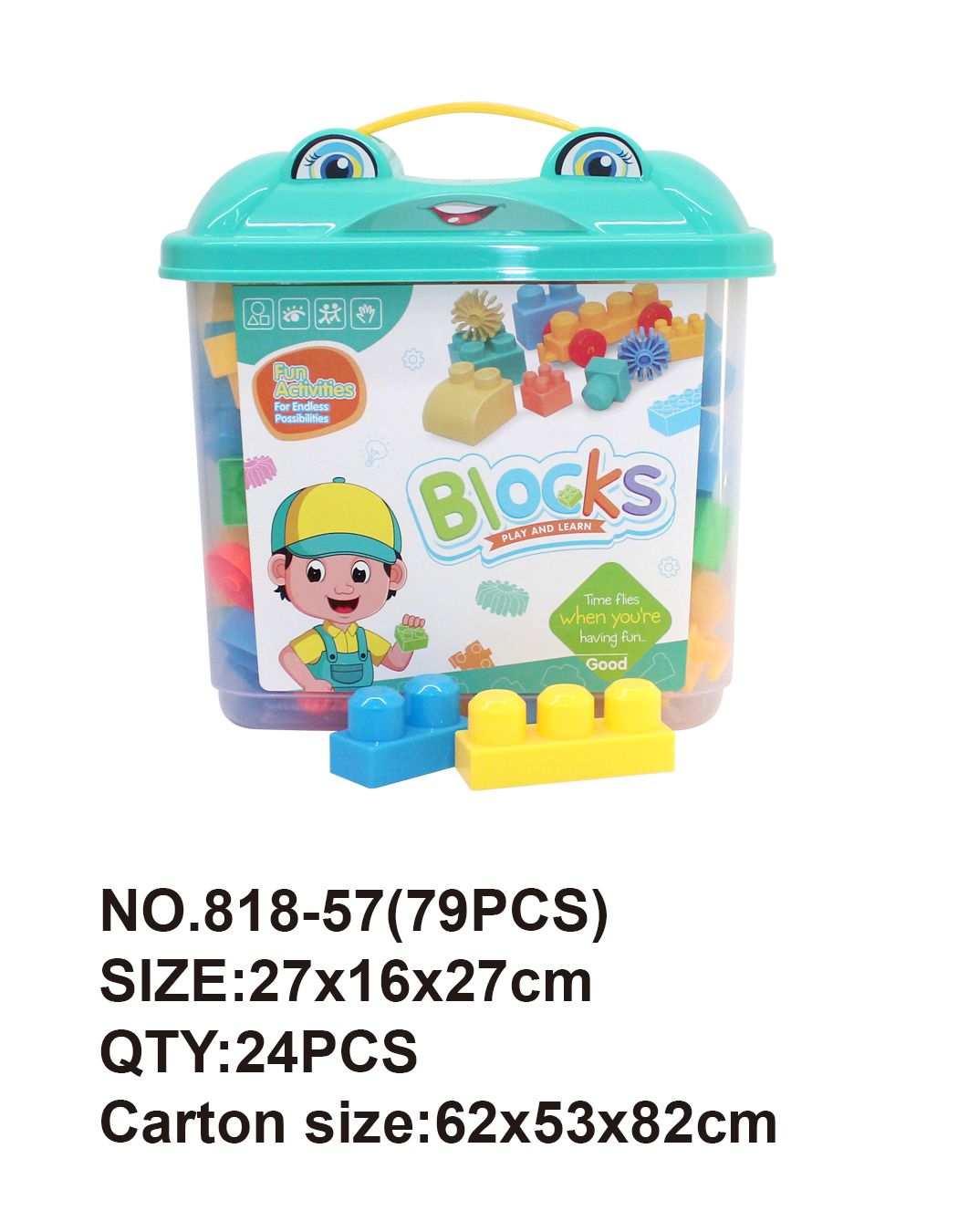 79 pieces of puzzle building blocks full figure