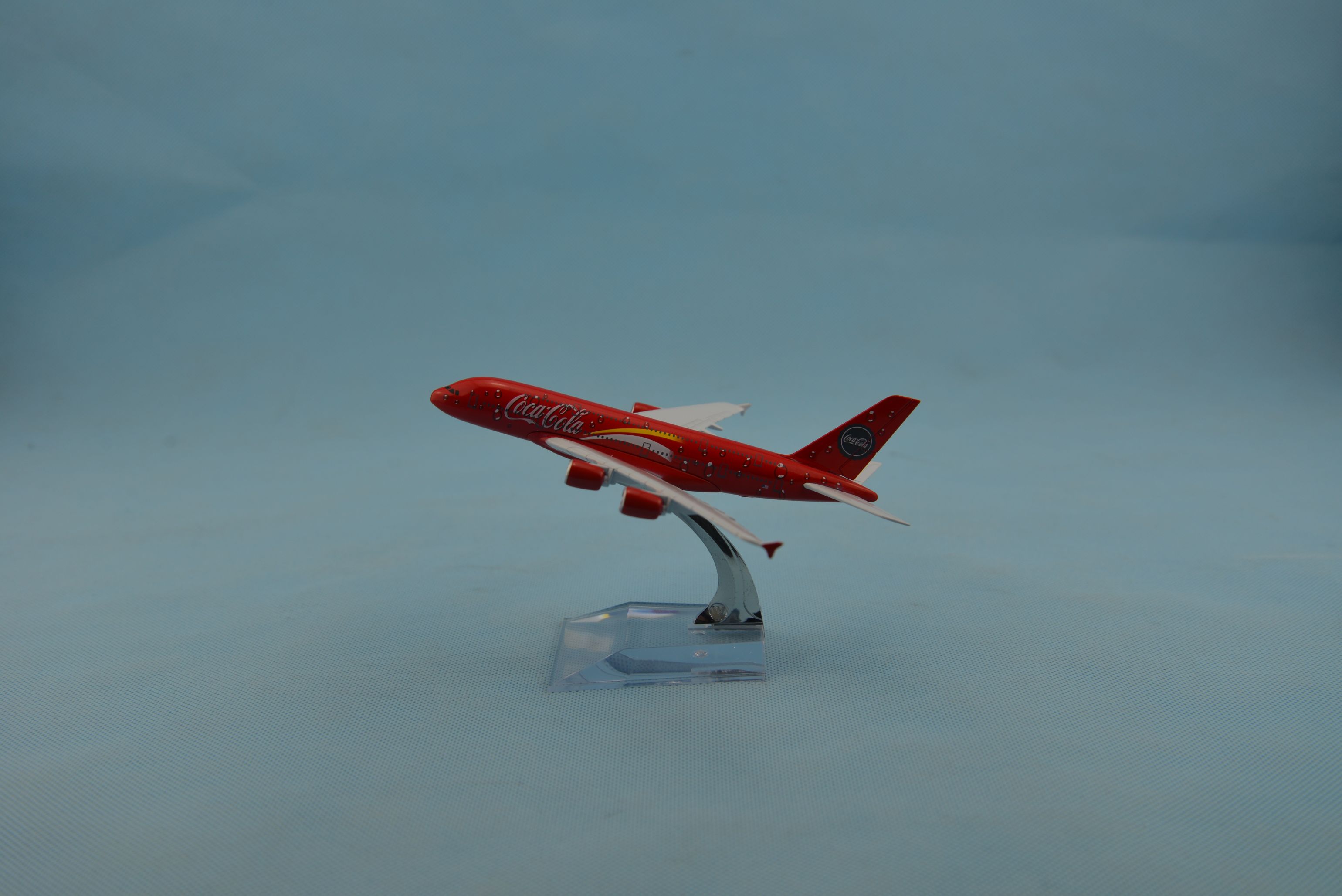 Aircraft model (Coca Cola A380) alloy aircraft model metal aircraft simulation aircraft model