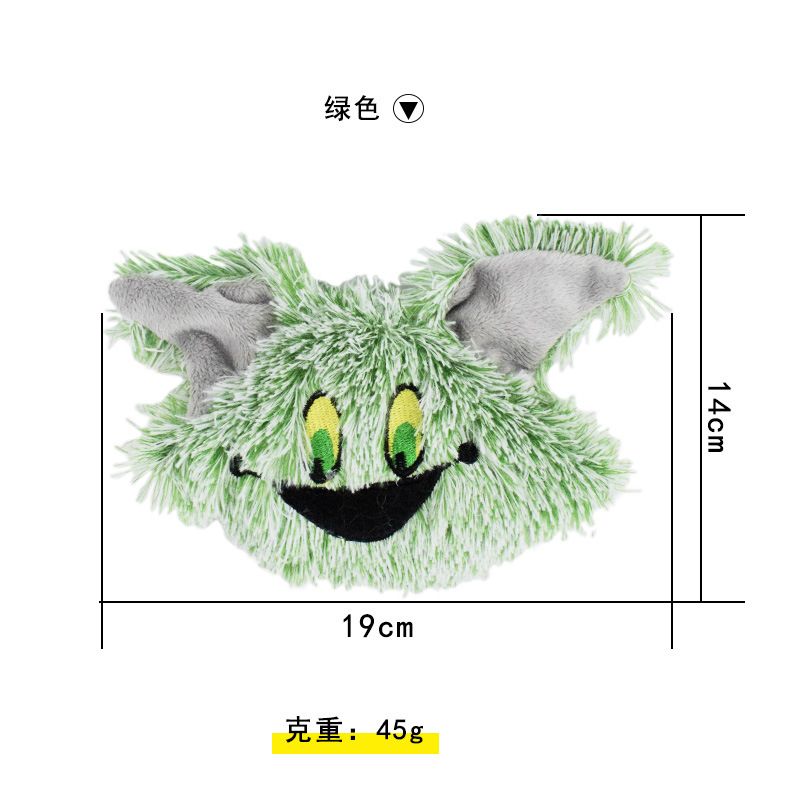 新款卡通圣诞系列 搞怪毛绒玩具 长毛怪三色遛狗玩具厂家直销批发详情图6