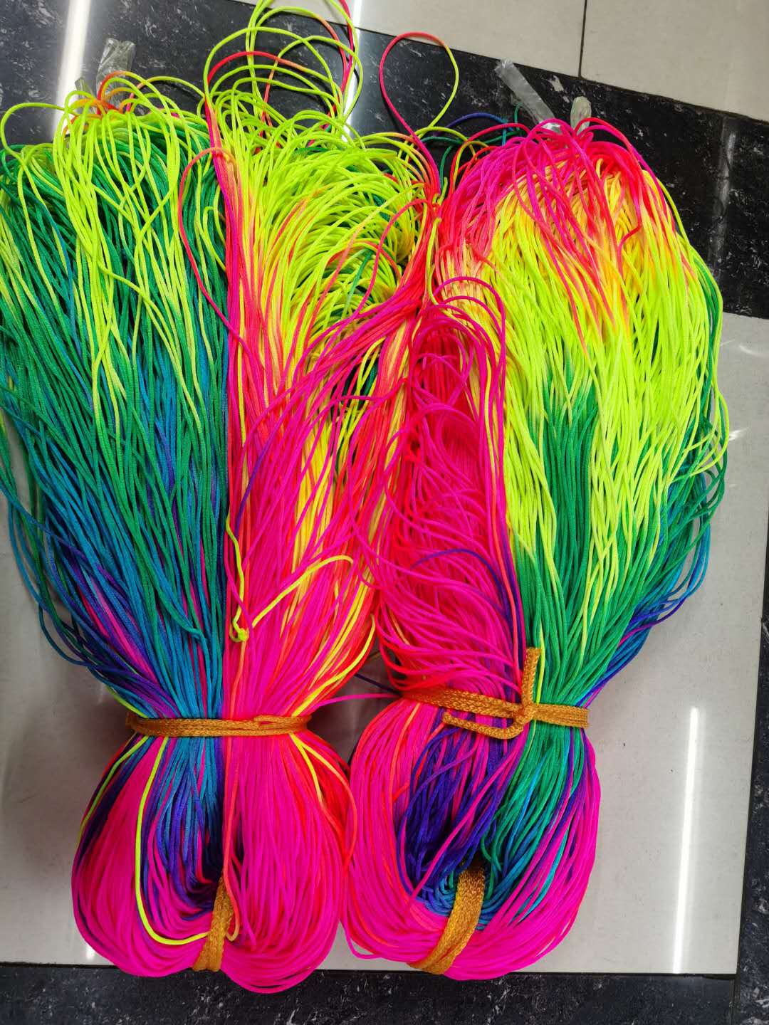 No. 6 Polyamide Colorful Rope, 2Mm Rainbow Rope, Braided Bracelet Rope, Braided Hair Rope Specification drawing