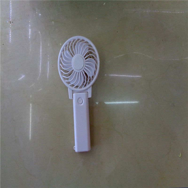 折叠手持电池款风扇 活动赠品学生宿舍办公室USB风扇 厂家直销白底实物图