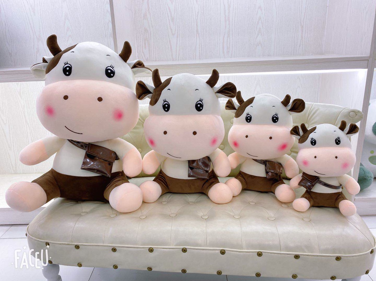 Manufacturers direct sales of high-end plush toys cute cow 0774-6