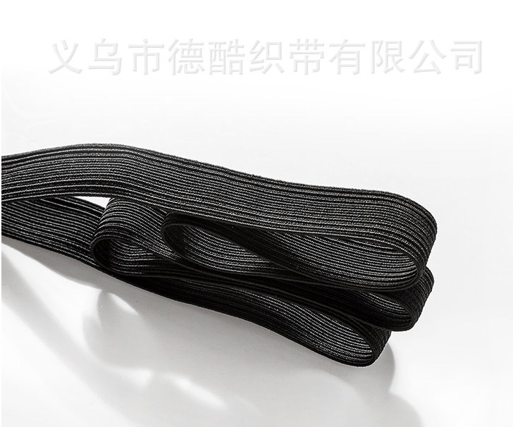 厂家热销 服装松紧带0.6走马带跑马松紧带黑白俩色扁橡皮筋带产品图