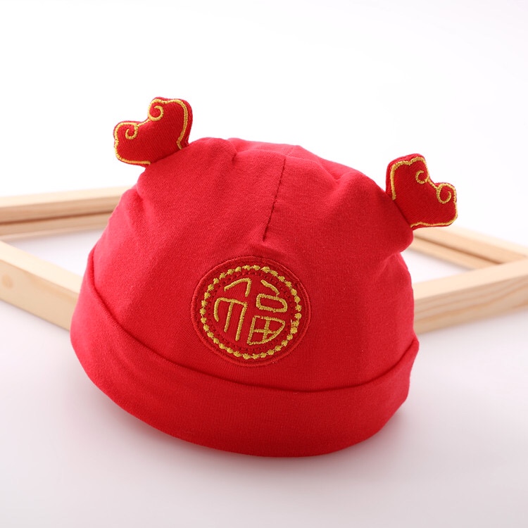 婴儿帽子秋冬0-3-6个月婴幼儿纯棉初生胎帽新生儿男女宝宝套头帽1详情图7