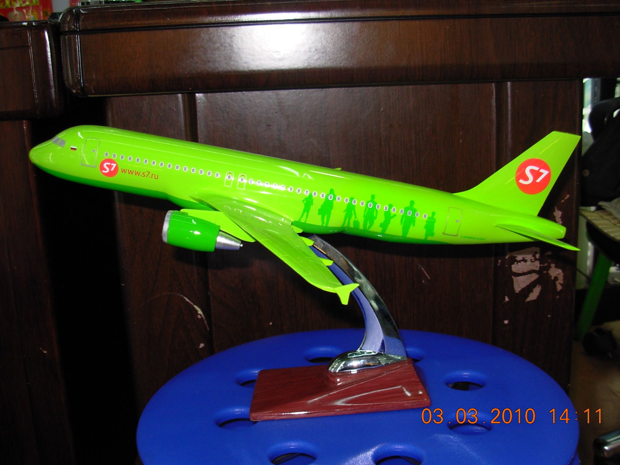 Model aircraft (Cybele S7A320) synthetic resin model aircraft model simulation aircraft model