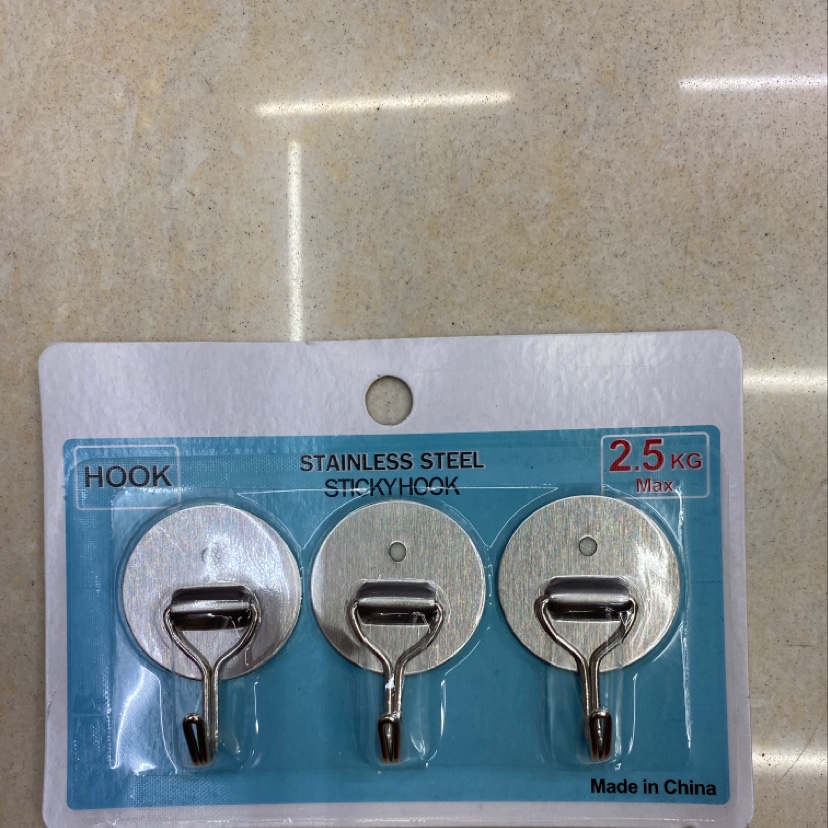 3PC round iron hook