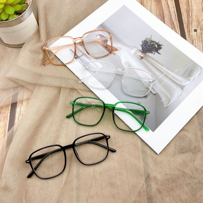 Square frame flat mirror for women