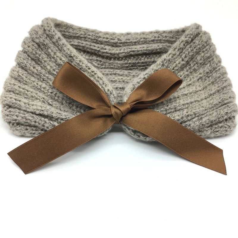 毛线发带秋冬外出复古宽边头饰品编织洗脸头巾女网红针织发箍详情图3