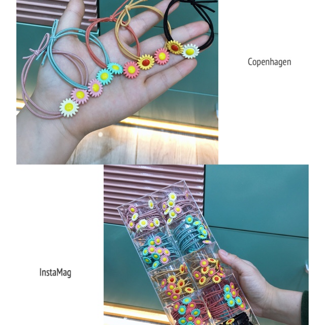 Sun flower color simple rubber band Ting Xuan thumbnail