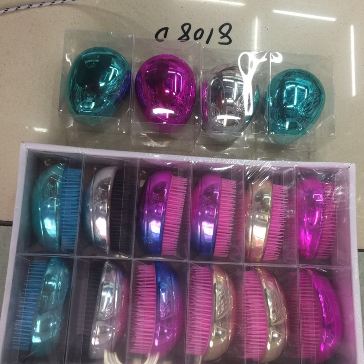 蛋蛋顺发梳彩色多用途便携梳居家美发梳图