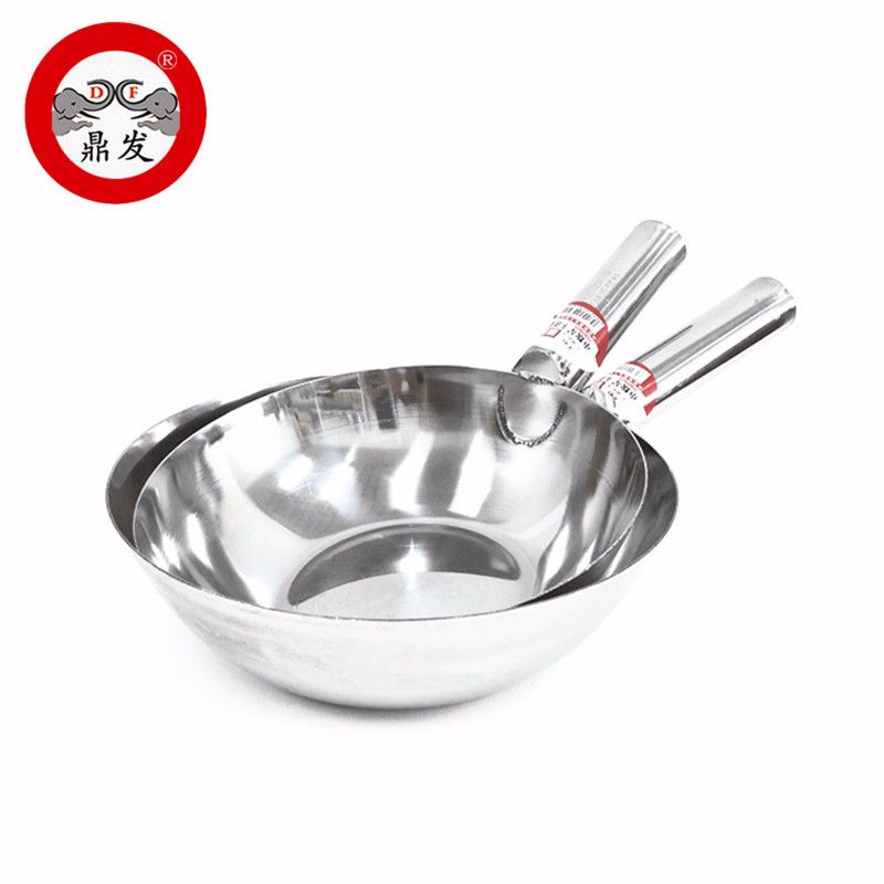 Manufacturers direct 20-23cm flat bottom round water scoop non - magnetic stainless steel gourd thick water drift short handle round handle