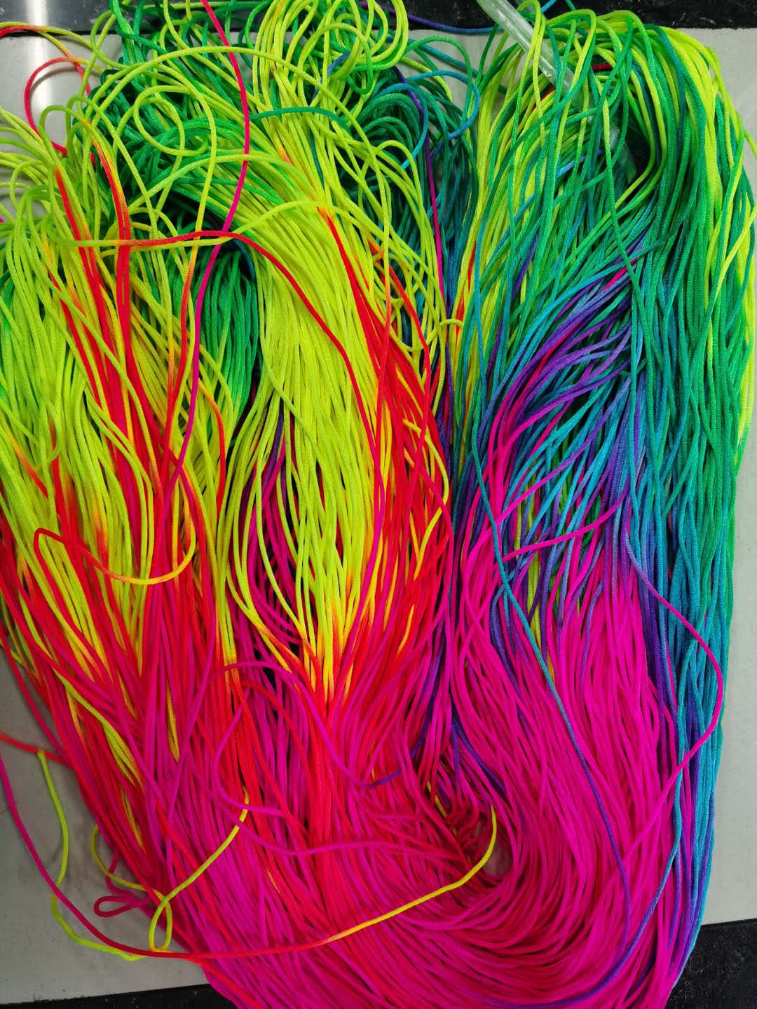No. 6 Polyamide Colorful Rope, 2Mm Rainbow Rope, Braided Bracelet Rope, Braided Hair Rope Application Scenario