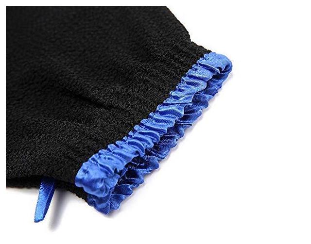 Black Single-Layer Bath Gloves Item Picture