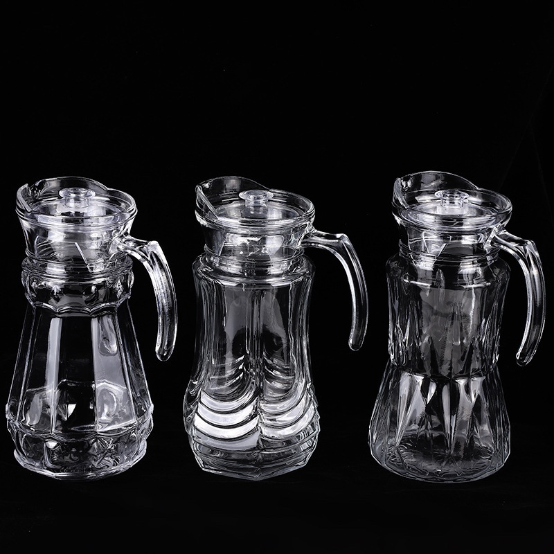 现货批发透明玻璃扎壶冷水壶大容量耐高温凉水壶果汁饮料壶定制