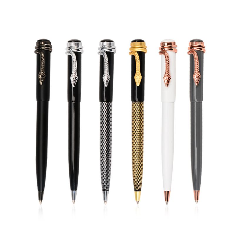 Manufacturers direct sales of metal ballpoint pen promotional ads rotating metal pen custom logo color metal pen