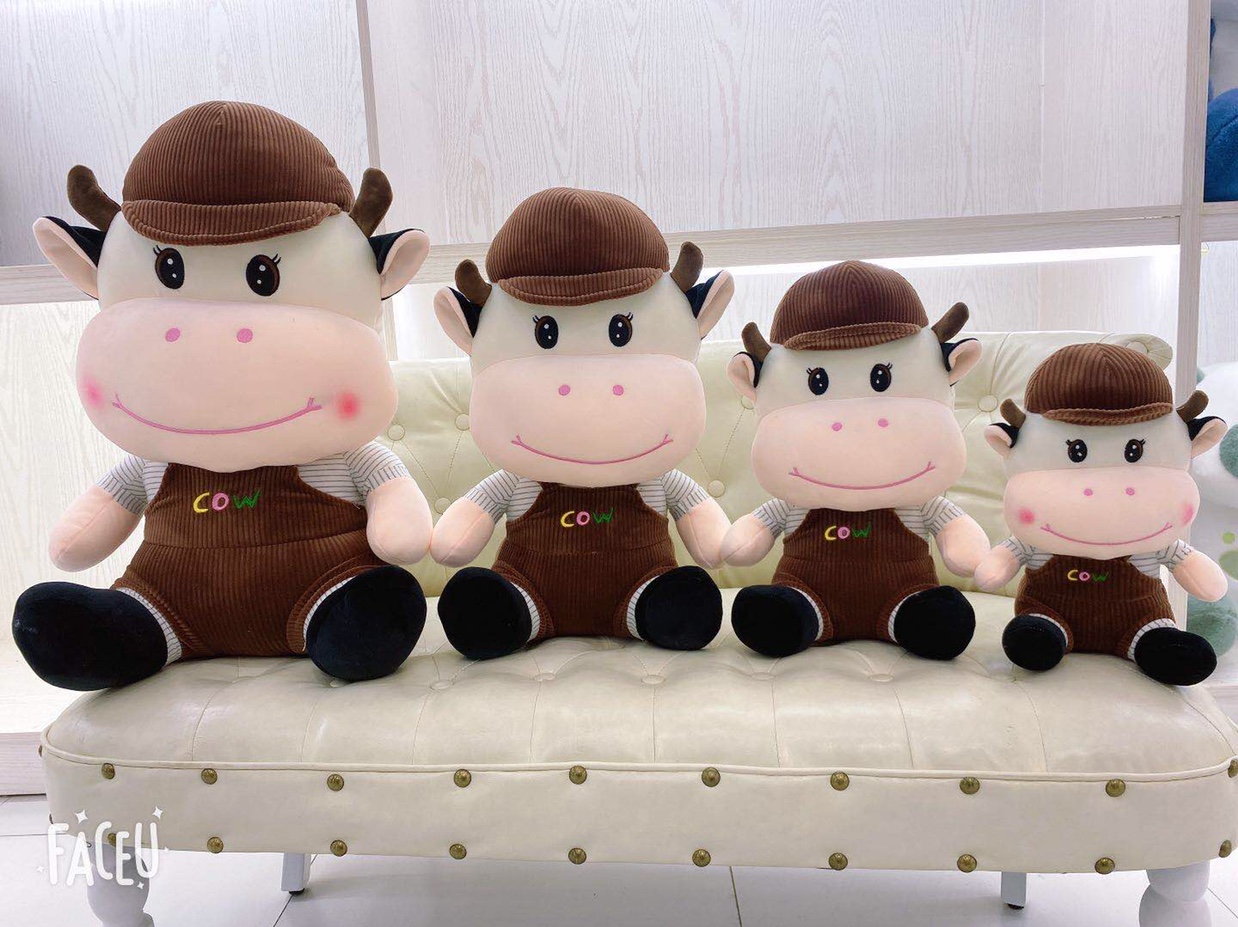 Manufacturers direct sales of high-end plush toys cute cow 0774-7