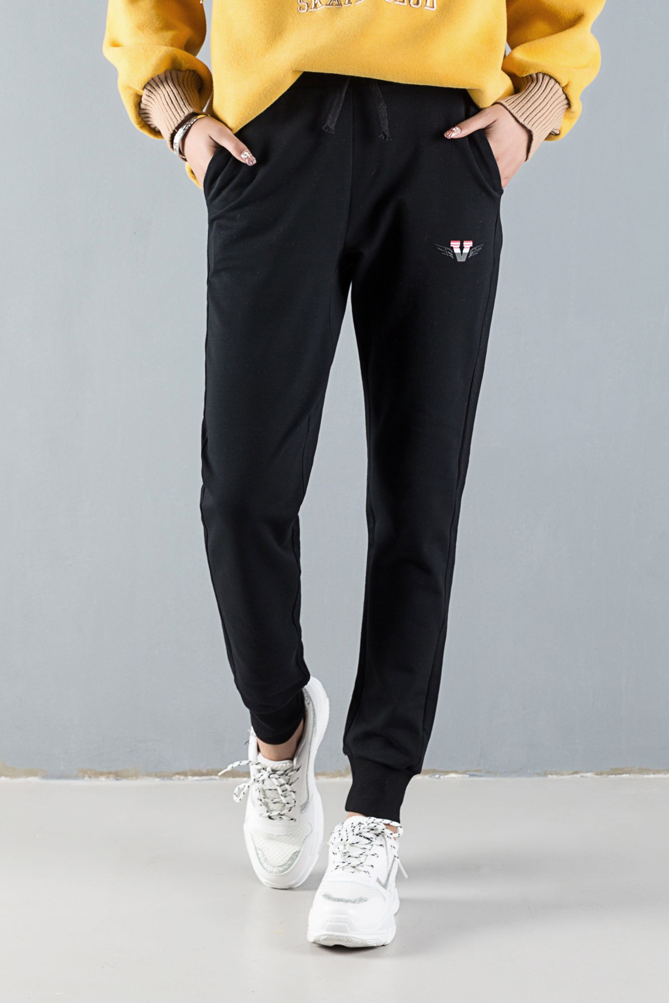 2020春秋款韩版新潮休闲百搭运动女裤 Y9002