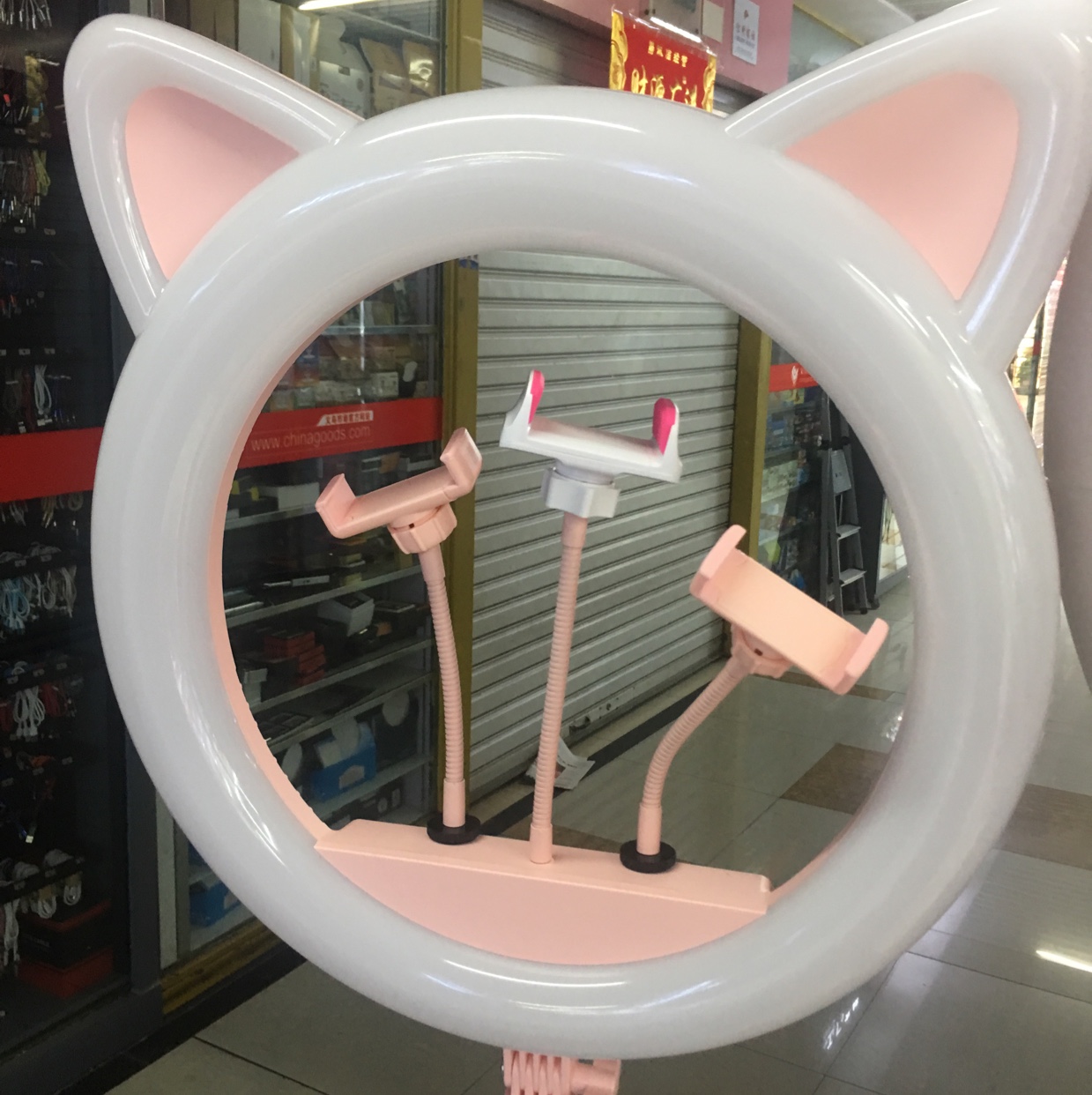 猫美颜直播补光灯图