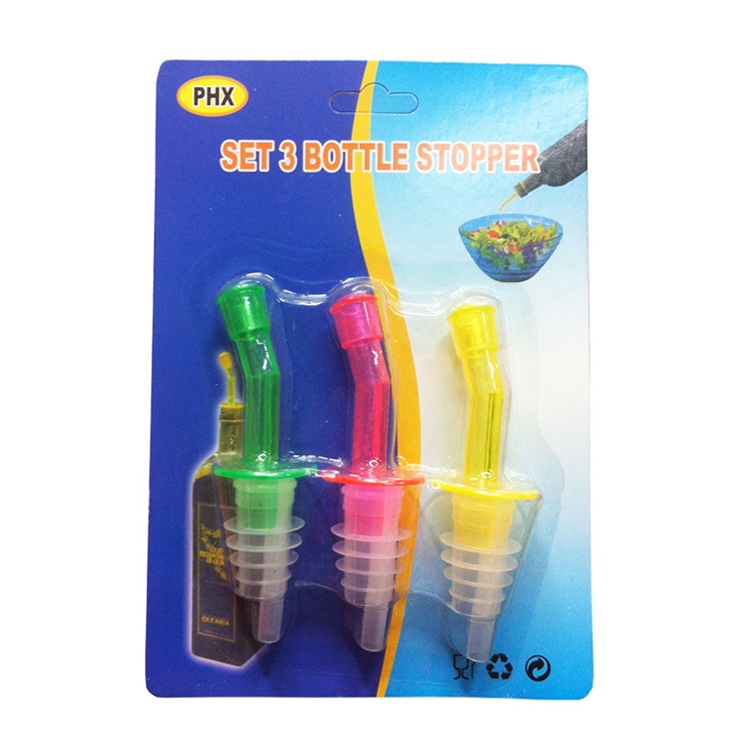 3PCS red wine beer soy sauce bottle stopper plastic bottle stopper pour wine manufacturer direct sale